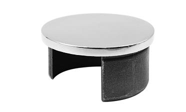 Заглушка с пазом на трубу Ø48.3 мм полированная (AISI 304) k235 купить в Санкт-Петербурге