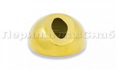 Наконечник штамп, под 30°, Ø38.1 мм, для поручня Ø38.1, золото (AISI 304) k016-88 купить в Санкт-Петербурге