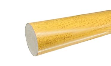 Пластиковый поручень текстурный, цвет Дуб, Ø49мм, длина 4м k891-2  купить в Санкт-Петербурге