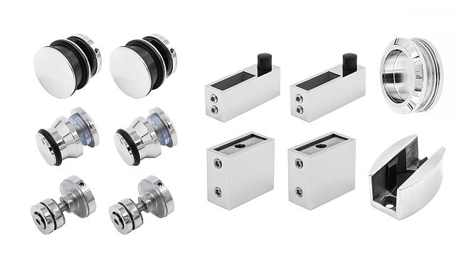 Комплект раздвижной системы для стеклянной душевой, цинк-хром полированный t401 PZn 