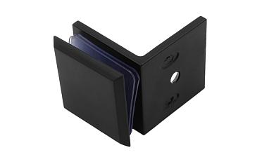  Коннектор для душевой кабины стена-стекло 90°, 45х45, цинк, черный, вырез 69 t732 BZn купить в Санкт-Петербурге