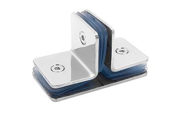 Коннектор для душевой кабины на 3 стекла латунь-хром t727 PC купить в Санкт-Петербурге