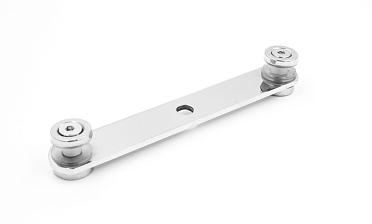 Стеклодержатель пластинчатый штампованный 3хМ8, по центрам 170х4 мм, полированный, шайбы 4 мм штамп., под стекло 6-12 AISI201 k047-6 купить в Санкт-Петербурге