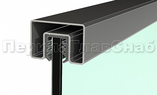 Труба 40х60, с пазом 24х24, полированная, AISI 304 k824-3 2 Труба 40х60, с пазом 24х24, полированная, AISI 304 k824-3 2