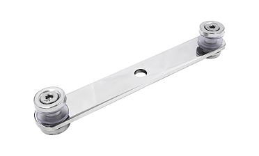 Стеклодержатель пластинчатый, под стекло 6-12 мм, полированный (AISI 201) k047-5 купить в Санкт-Петербурге