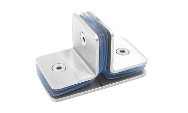 Коннектор для душевой кабины на 3 стекла шлифованный t727-2 SSS  купить в Санкт-Петербурге