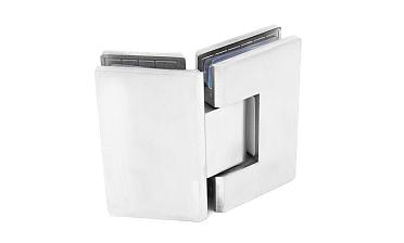 Петля для душевой кабины стекло-стекло 135° 90х55 мм AISI 304 шлифованная t302-2 SSS купить в Санкт-Петербурге