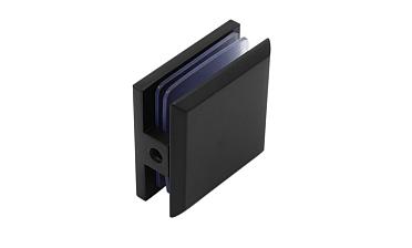  Коннектор для душевой кабины стена-стекло 45х45, вырез 67, цинк, черный t730 BZn купить в Санкт-Петербурге