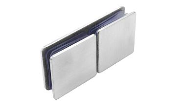 Коннектор для душевой кабины стекло-стекло 180°, 45х45, нерж 304, вырез 64 t724 SSS купить в Санкт-Петербурге