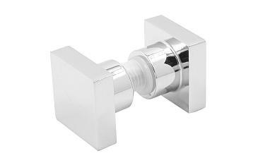 Ручка-кноб квадратная для стекла 6-12 мм, нержавеющая сталь AISI 304, полированная t669 PSS купить в Санкт-Петербурге