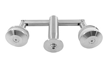 Крепление двойное с рутелями к тяге, AISI 304 k628 купить в Санкт-Петербурге