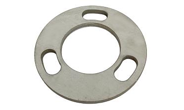 Фланец стойки 42.4/80 х 5 (4,3) х AISI 304 #200 3 отв х М10 х 20 k116-42-4 купить в Санкт-Петербурге