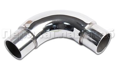 Отвод трубы Ø25.4 мм со вставками, удлиненный, полированный (AISI 304) k325-3 купить в Санкт-Петербурге