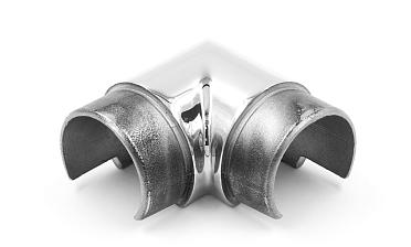 Отвод с пазом на трубу Ø48.3 мм, полированный (AISI 304) k237 купить в Санкт-Петербурге