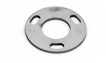 Фланец стойки 50/90х3 мм, 3 отв. М10х20, черный металл k116-50-9 купить в Санкт-Петербурге