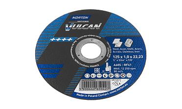 Отрезной круг 125х22х1 Нортон Вулкан Ф-0143 купить в Санкт-Петербурге