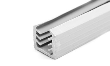 Уплотнитель в поручень с пазом 24х24 для стекла 8мм или триплекса 4+4, EPDM (палки 3 м) СЕРЫЙ Фk309-G купить в Санкт-Петербурге