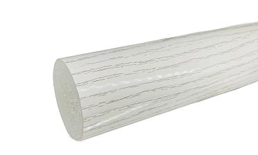 Пластиковый поручень текстурный, цвет белый, Ø49мм, длина 4м k893-2 купить в Санкт-Петербурге