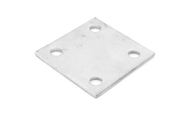 Фланец стойки 71х71х5 (4.3), AISI 304, 4 отв. М10 k115-4  купить в Санкт-Петербурге