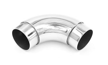 Отвод поручня под Ø38.1х1.5 мм, 90°, литой, полированный, со вставками, (AISI 201) k059-3 купить в Санкт-Петербурге