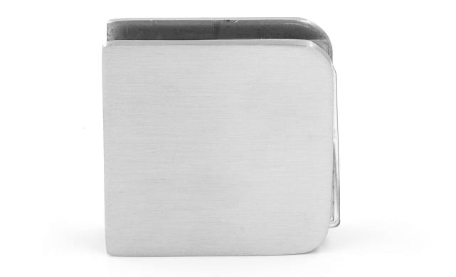 Коннектор для душевой стена-стекло 45х45 мм, нержавеющая сталь AISI 304, шлифованная t720 SSS 2