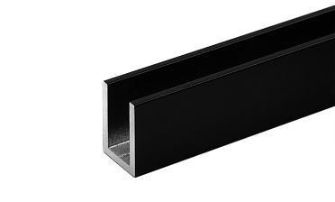 П-образный профиль 19x13, L=2200, алюминий ,черный t756 BL купить в Санкт-Петербурге  П-образный профиль 19x13, L=2200, алюминий ,черный t756 BL купить в Санкт-Петербурге