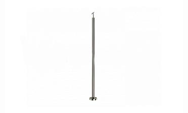 Готовая стойка Ø38,1 мм, с фланцем и наконечником, высота 950 мм, полированная (AISI 304) k702 купить в Санкт-Петербурге Готовая стойка Ø38,1 мм, с фланцем и наконечником, высота 950 мм, полированная (AISI 304) k702 купить в Санкт-Петербурге