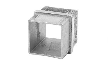 Соединитель для поручня 40х40 мм, полированный, (AISI 304) k368 купить в Санкт-Петербурге