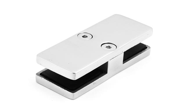 Соединитель стекол, прямой, 101х40, нержавеющая сталь AISI 304, полированная k118