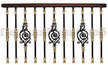 Латунные перила для лестниц серии – Намибия L07 в Санкт-Петербурге. Готовые проекты ПерилаГлавСнаб