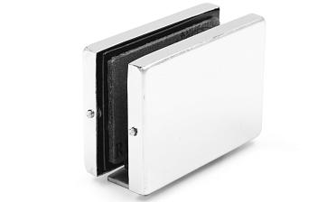 Коннектор стена-стекло с монтажной пластиной, полированный, вырез 09 t192 PSS купить в Санкт-Петербурге