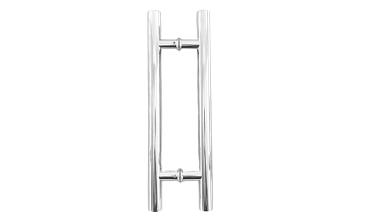 Ручка для стеклянной двери рейлинг двухсторонняя для стекла 8-12 мм, 32х825х1000 мм, полированная t633-1000 PSS купить в Санкт-Петербурге