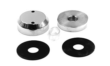 Комплект торцевого крепления несущего стекла, полированный, литой. AISI 304 k277-6  купить в Санкт-Петербурге