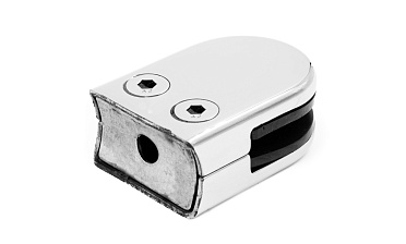 Стеклодержатель штампованный полированный под стекло 10 мм, под стойку Ø38.1 мм, (AISI 304) 40х22х53 k038-10 купить в Санкт-Петербурге Стеклодержатель штампованный полированный под стекло 10 мм, под стойку Ø38.1 мм, (AISI 304) 40х22х53 k038-10 купить в Санкт-Петербурге