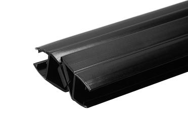 Комплект уплотнителей для стекла 8 мм, стекло-стекло 2200 мм, 90°/180°, с магнитом (2 шт.), черный (t210) t210-2 BL-U купить в Санкт-Петербурге