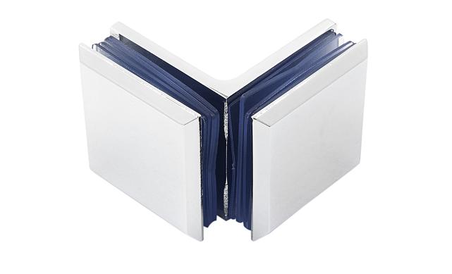 Коннектор для душевой кабины стекло-стекло 90°, 45х45, полированный, t735 PSS