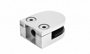 Стеклодержатель литой, под стекло 8-10 мм (4+4 мм), на плоскость 40х23х48 полированный (AISI 316) k002-4 купить в Санкт-Петербурге