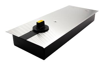 Доводчик для стеклянной двери до 100 кг EN4, напольный, 500 тыс, циклов, нержавеющая сталь AISI 304, шлифованная t184-3 SSS купить в Санкт-Петербурге