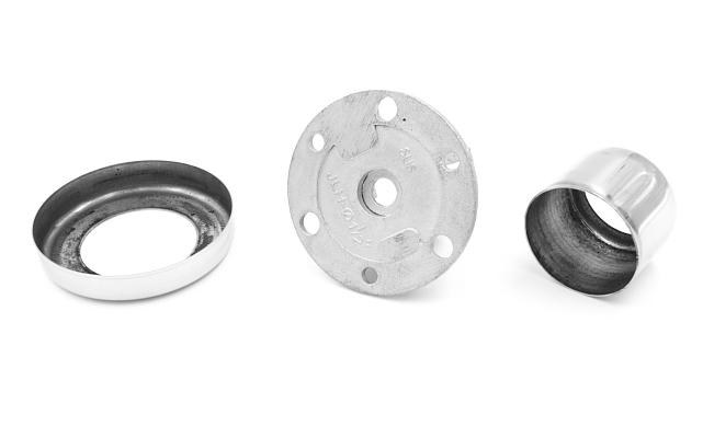 Цанга Ø38.1 мм, низ 8х82 под анкер 8 мм, (AISI 316), (для установки на деревянную ступень, бетон, крепление на 3 анкера М8) k026-3 2