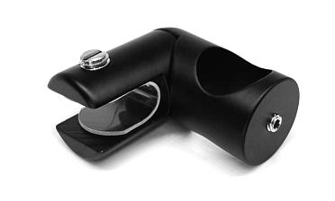 Держатель стекла сквозной боковой, для трубы 19 мм, черный, t912 Bl купить в Санкт-Петербурге