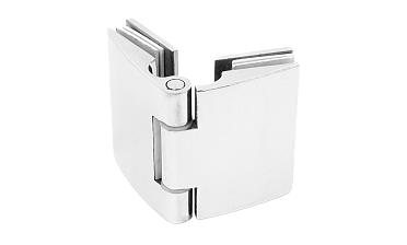 Петля душевая, стекло-стекло 180°, без реза, нерж, полированная t313 PSS купить в Санкт-Петербурге