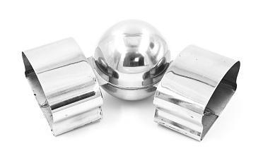 Поворот пластикового фигурного поручня, шаровый, полированный, AISI 304 k061 купить в Санкт-Петербурге