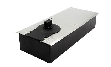 Доводчик для стеклянной двери напольный, шлифованный EN2 250 тыс. циклов 115гр (дверь 800мм  до 80 кг) t186 SSS купить в Санкт-Петербурге