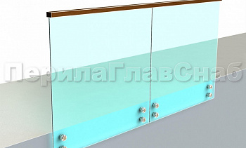 Ограждение с квадратным деревянным поручнем на точечном креплении в Санкт-Петербурге. Готовые проекты ПерилаГлавСнаб Ограждение с квадратным деревянным поручнем на точечном креплении в Санкт-Петербурге. Готовые проекты ПерилаГлавСнаб