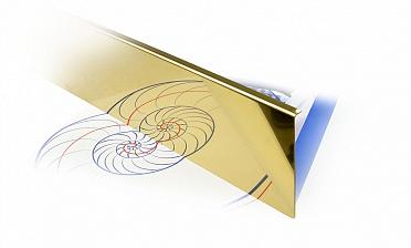 Накладка под золото (тыльная/лицевая) 2000 мм на профиль k601, для стекла 10-12 мм k601-10-88 купить в Санкт-Петербурге