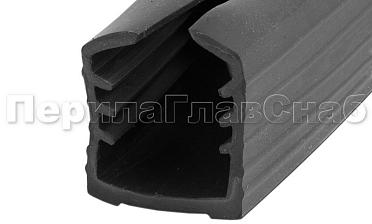 Уплотнитель в поручень с пазом 27х30 для стекла 12 мм, EPDM Фk306 купить в Санкт-Петербурге
