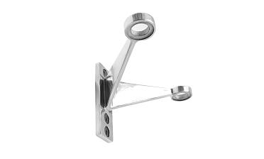 Крепление рутеля к стене, двойное, фланец с тремя отверстиями, AISI 304 k612-2 купить в Санкт-Петербурге