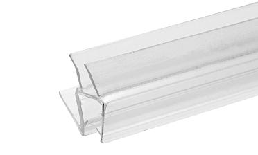 Уплотнитель пластиковый для стекла в душевую кабину 8 мм стена-стекло 2200 мм  t206 купить в Санкт-Петербурге