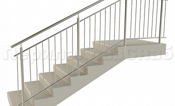 Нержавеющие ограждения с вертикальным заполнением 'частокол' - вариант №3 в Санкт-Петербурге. Готовые проекты ПерилаГлавСнаб Нержавеющие ограждения с вертикальным заполнением 'частокол' - вариант №3 в Санкт-Петербурге. Готовые проекты ПерилаГлавСнаб