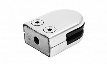 Стеклодержатель штампованный, под стекло 8 мм (4+4 мм), на плоскость 40х22х53 полированный (AISI 304) k039 купить в Санкт-Петербурге